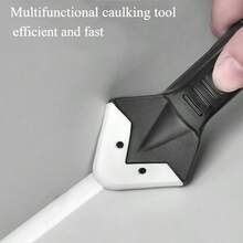 3 In 1 Caulking Tool 7Pcs Stainless Steel Caulk Remover Silicone Sealant Finishing Tool With Replaceable Pads Scraper For Kitchen Bathroom Tile Window Home Improvement DIY - View 7