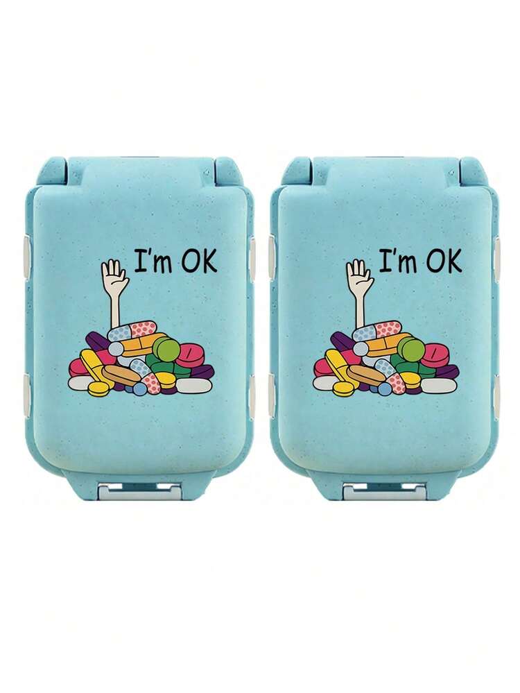 8-Slot Portable Multi-Layer Pill Box With "Medicine Bag" Label, Waterproof Medicine Storage Box, Reusable Medication Organizer Suitable For Men & Women, Daily Medication Planner, Travel Medicine Case, Portable First Aid Kit, Ideal For Vitamins, Supplements, Outdoor, Office, Back To School - Multicolor - View 17