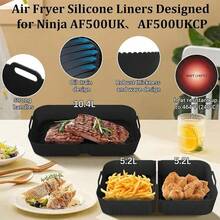1 Set Silicone Air Fryer Liner, Compatible With Flexi Drawer Air Fryer AF500UK, Reusable Air Fryer Accessory, 1X10.4L - Air Fryer Silicone Liner - View 4