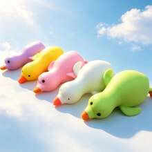 1pc Cute Yellow Duck Squeeze Stress Toy For Kids, Soft Cartoon Animal Squishy Fidget Toy, Toddlers Classroom Reward, Boys Girls Birthday Party Favor Novelty Sensory Play Gift Duck,Squeeze Toy, Squishy Toy/Slush Squishy/Squishy> - Multicolor - View 9