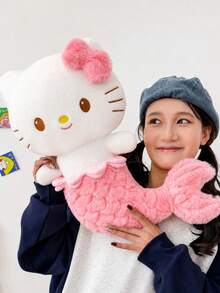 SANRIO 1件美人魚毛絨玩偶睡眠枕，生日禮物、陪伴禮物、情人節禮物、紀念品，適合親子互動 - 粉色 - 查看 9