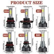 Heyword 2个LED大灯，兼容H1、H4、H7、H11、9005/HB3、9006/HB4型号，亮度30000流明，功率300W，可用作雾灯。远近光均为白光灯泡，采用6000K CSP芯片。即插即用，安装简便。 - 白色 - 查看 9