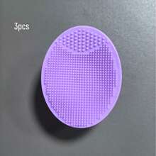 3pcs Silicone Facial Massage Brush With Suction Cup | Gentle Exfoliating Facial Brush, Suitable For Cleansing Face And Body During Shower, Skincare Tool - Multicolor - View 6
