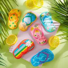 6PCS Flip-Flop Sticky Notes, Hawaii Party Gifts, Summer Beach Theme Memo Pads, Cruise Souvenirs, Self-Adhesive Colorful Memo Pads, Removable Sticky Notes - one-size - View 3