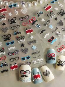 Cartoon Big Eye Decoration Sticker For Nails - Multicolor - View 2
