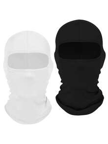 1pc Or 2pcs Unisex Solid Color Balaclava Hat Set, Single Hole Full Face Mask, Suitable For Daily Outings, Hiking, Vacation, Fishing, Sun Protection And Outdoor Activities - Multicolor - View 12