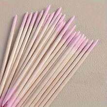 100/200/300/400/500/1000/2000 Pcs Double-Headed Wooden Nail Polish Wipes, Small Head Double-Headed Eyebrow Tattoo Beauty Tool Wipes, Approx. 100 Pcs/Pack (1/2/3/4/5/6/10/20 Pack) - Multicolor - View 5