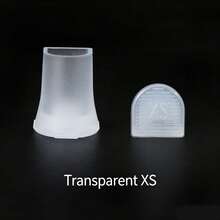 2 Pairs Invisible Matte Translucent Heel Protectors, Square Toe Stiletto High Heel Shoe Silencers, Anti-Scratch Wear-Resistant Heel Covers - Clear - View 8
