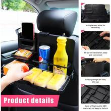 Foldable Car Seat Organizer With Cup Holder And Phone Holder, Multi-Functional Tray For Food, Drinks And Snacks, Suitable For Baby Travel - Multicolor - View 5
