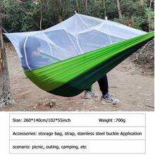 Hammock Kelambu Otomatis untuk Berkemah di Luar Ruangan, Hammock Kelambu Ultra Ringan untuk Ruang Luas - Satu Ukuran - View 4