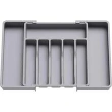 Adjustable Silverware Organizer - Kitchen Expandable Utensil Tray, Cutlery Organizer, Flatware Holder, Utensil Drawer Dividers, Silverware Drawer Organizer For Kitchen And Dining Room Storage Of Spoons, Forks, Knives, And Spatulas Kitchen Storage Organizer Kitchen Storage Products Drawer Storage Box - Multicolor - View 14