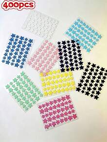 400pcs/10 Sheets Multicolor Macaron Cute Stickers, Cute Star Concealing Stickers, Colorful Star Stickers For Party Photo Decoration, Photography Props, Back To School Season - Multicolor - View 12