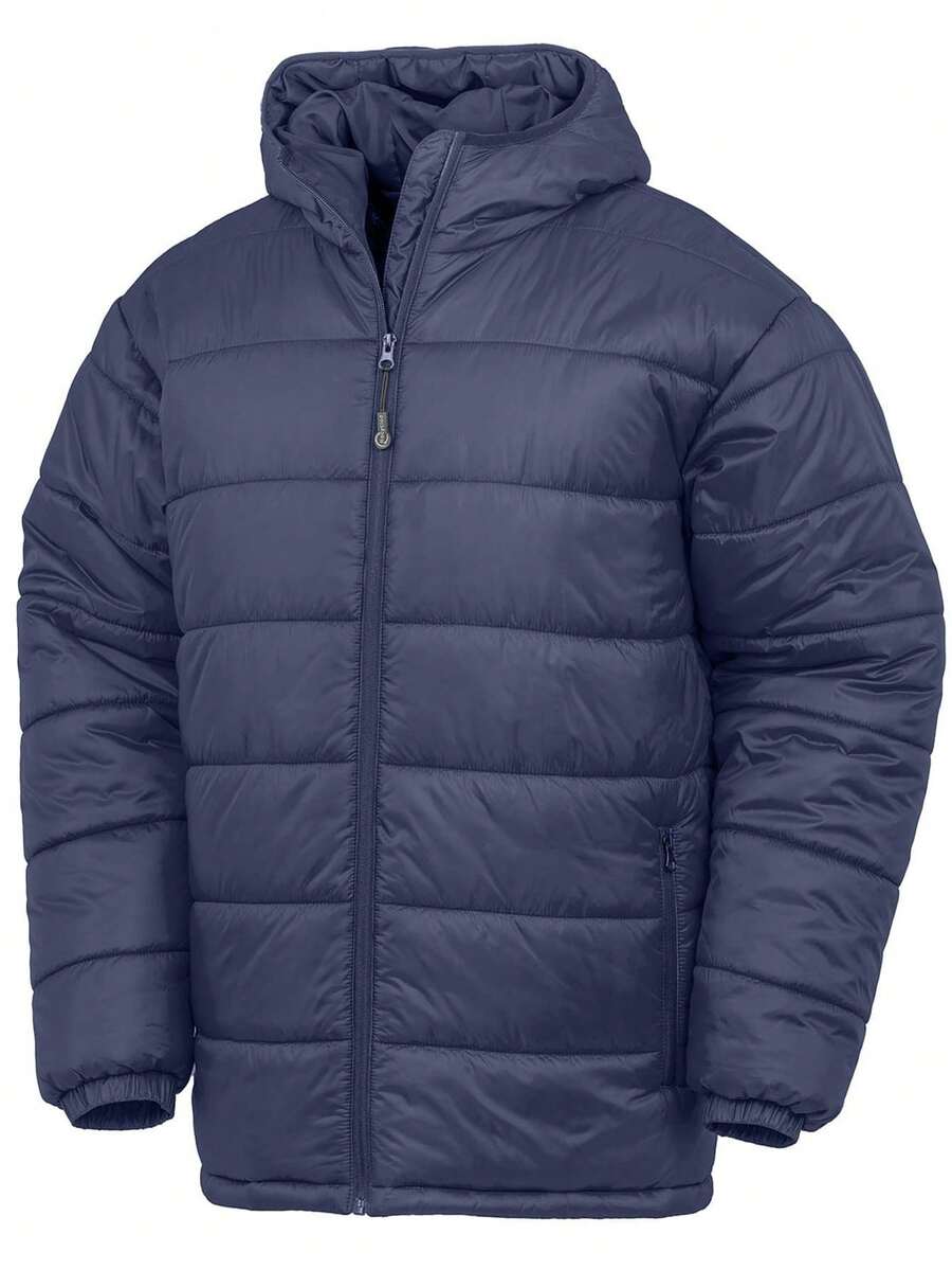 Result Genuine Recycled Result Genuine  - Steppjacke Mit Kapuze Für Herren - Navy - View 1