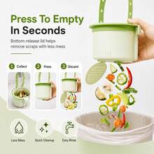 Hanging Sink Drain Basket,2026 New Cactus Kitchen Sink Strainer Basket,Self-Cleaning Faucet Hanging Filter Basket, Multifunctional Kitchen Sink Strainer Press Automatic Dumping Basket - Brown - View 5