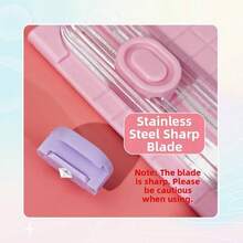 1pc Multifunctional A4 Dual-Direction Paper Cutter, Portable Manual Paper Trimmer With Ruler, Perfect For Office, School And Study Use - Multicolor - View 7