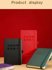 2027 New Calendar Self-Management Check-In Time Planning Daily One Page 365 Days Office Planner - 2027 Notebook - View 4