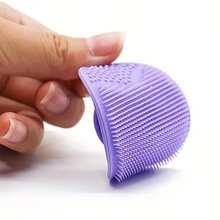 3pcs Silicone Facial Massage Brush With Suction Cup | Gentle Exfoliating Facial Brush, Suitable For Cleansing Face And Body During Shower, Skincare Tool - Multicolor - View 2