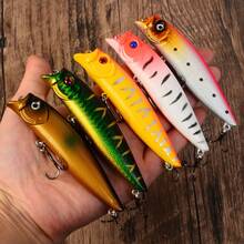 Set 6 Umpan Pancing, Termasuk Umpan Pancing Malam, Umpan Mengapung, Umpan Crankbait, Umpan Buatan, Umpan Popping, Cocok untuk Memancing Ikan Mas dan Ikan Gabus - MultiWarna - View 6