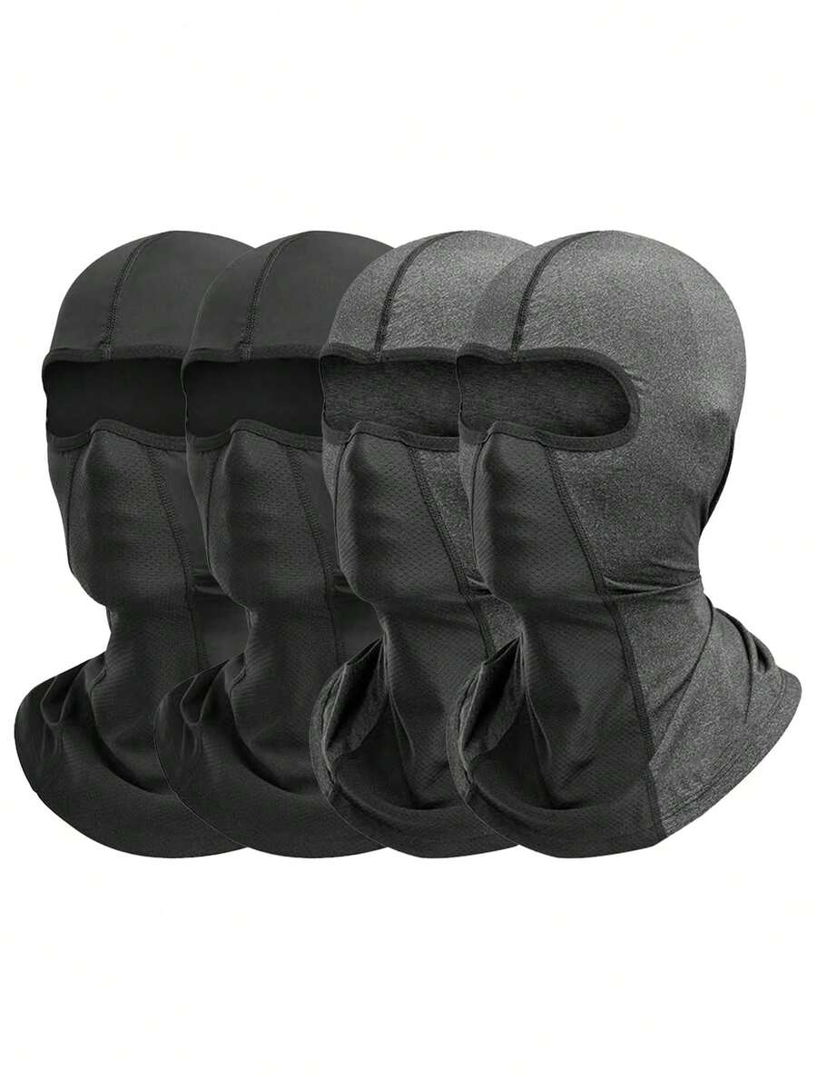 1-Piece / 2 Pieces Balaclava Cap Motorcycle Riding Face Mask, Warm Hood, Sunshade And Windproof, Suitable For Mountain Climbing And Outdoor Sports Mask - Multicolor - View 1
