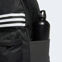 Adidas 3-Stripes Horizontal Backpack Large Capacity School Bag Sports Backpack HG0351 - Black - View 7