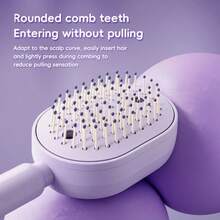 ENSSU 3-In-1 Electric Pet Grooming Brush With Massage, Aromatherapy Mist And 650nm Red Light Therapy, Anti-Static, Self-Cleaning, Detangles Hair And Nourishes Roots, Gift, Present, Celebration - Multicolor - View 6