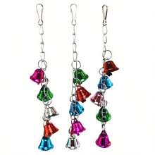 1pc Random Color Parrot Bell Toy, Bird Cage Hanging Swing Accessory - View 7
