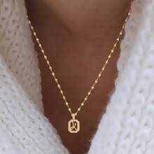 Golden Hollow Square Letter