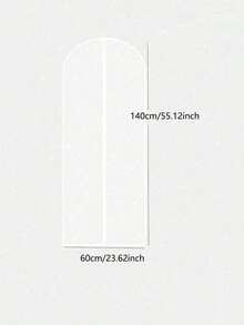 Dustproof Garment Cover, Household Transparent Dustproof Hanging Bag, Washable Clothes Dust Cover, Fully Enclosed Household Coat Suit Thick Garment Dust Cover - White - View 10