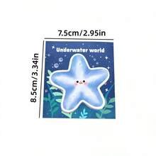 4套120張可愛獨特海洋動物便利貼，適合學生使用，可撕式，高顏值，強黏性，可重複使用 - 4件 - 查看 5