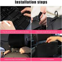 Foldable Car Seat Organizer With Cup Holder And Phone Holder, Multi-Functional Tray For Food, Drinks And Snacks, Suitable For Baby Travel - Multicolor - View 7