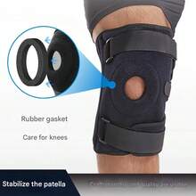 1 Stück extra große verstellbare Kniebandage, geeignet für Laufen, Gewichtheben, Basketball, Fußball, Radfahren und Fitnessstudio, umfassendes Fitness-Sportgerät, Kniebandage für übergewichtige Menschen - Verschiedenfarbig - Übersicht 9