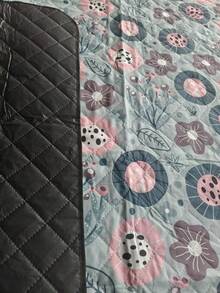 Picnic Mat Outdoor Camping Ground Cloth Waterproof Washable - Red Small Flower - View 5