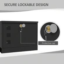 Wall Mounted Letterbox, Weatherproof Post Box, Modern Mailbox With 2 Keys And Viewing Windows, Easy To Install - T0001-01-6626 - View 9