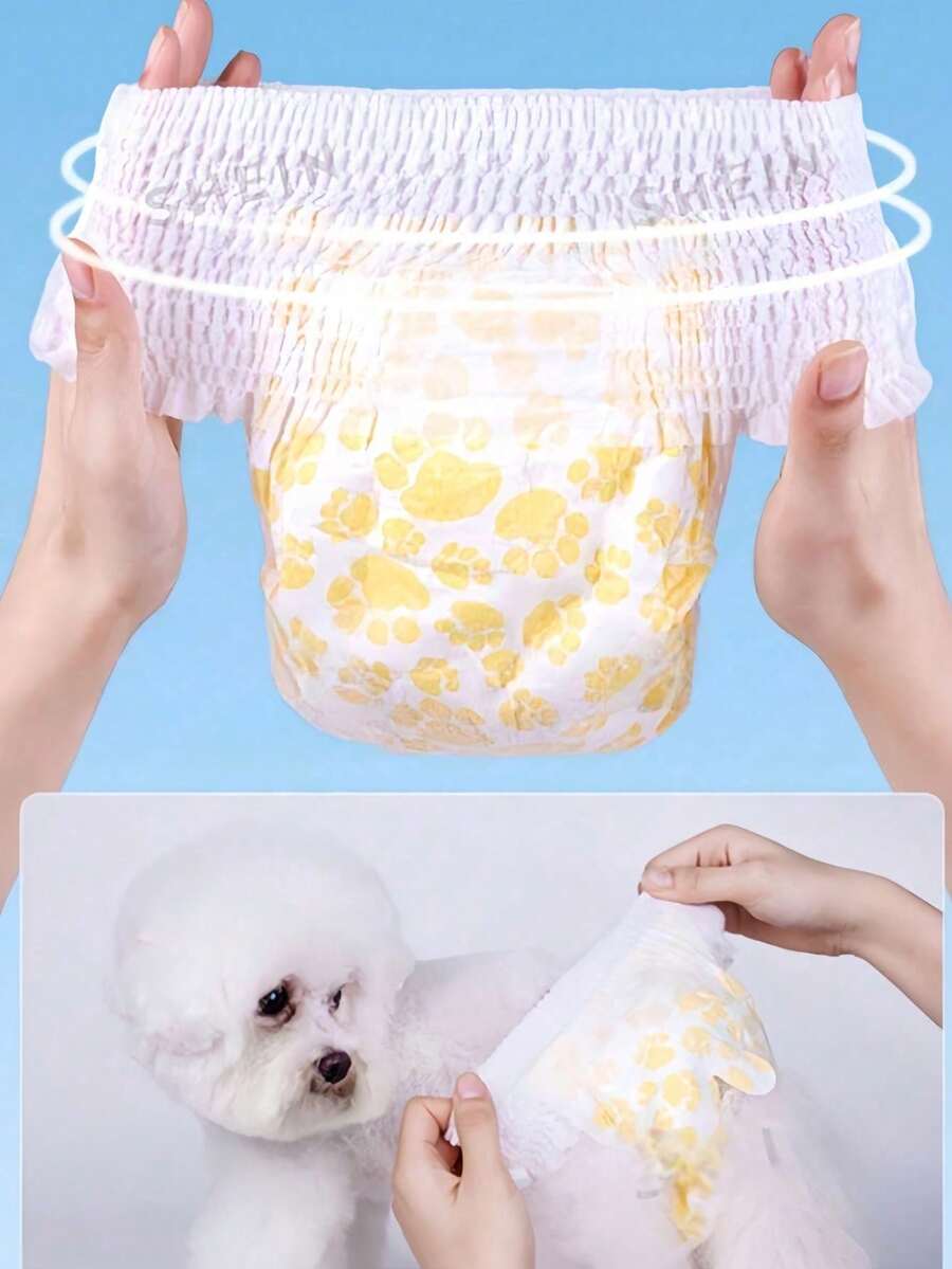 Couches pour chienne Dono 2 pièces/paquet, super absorbantes et étanches, adaptées à l'incontinence urinaire/mictions impulsives/soins pendant les chaleurs, couches physiologiques spécifiques pour chien, culottes d'hygiène pour animaux de compagnie, fournitures pour chien, fournitures pour animaux de compagnie, convient à tous les types