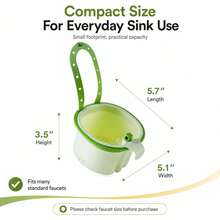 Hanging Sink Drain Basket,2026 New Cactus Kitchen Sink Strainer Basket,Self-Cleaning Faucet Hanging Filter Basket, Multifunctional Kitchen Sink Strainer Press Automatic Dumping Basket - Brown - View 9
