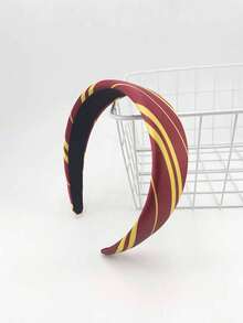 1 buah Bando Kasual Bergaris Bahan Poliester Tebal Berbahan Spons, Cocok untuk Pemakaian Sehari-hari - MultiWarna - View 8