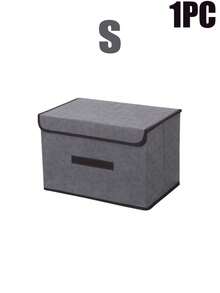 2pcs/1pc Foldable Storage Box, Portable Organizer For Clothes, Underwear, Socks And Other Items, Dust-Proof And Moisture-Proof Closet Storage Device, Wardrobe Organizer, Vanity Organizer, Dormitory Clothes, Toys, Books, Snacks And Miscellaneous Storage Tool, Linen Foldable Storage Container, Multi-Functional Home Storage Box, Clothes Organizer - Multicolor - View 16