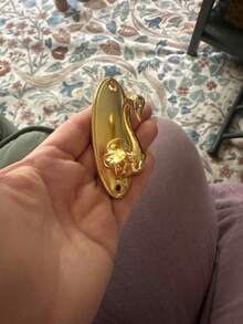 Swan-Shaped Gold Vintage Metal Wall Hook, Curtain Hook, Traditional Style, Easy-To-Install Fastener - Multicolor - View 11