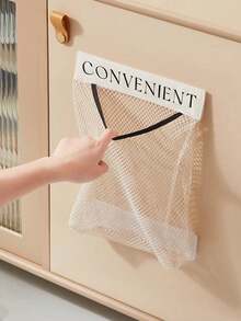 1pc Hanging Mesh Storage Bag, Polyester Breathable Washable Laundry Organizer Bag, Wall-Mounted Underwear & Socks Sorting Bag, Bathroom Storage Bag, Bedroom Home Kitchen Storage Bag, Closet Storage Bag, School Dorm Essential Clothing Storage Bag, College Essential,Bedroom Room Decor,Back To School - Multicolor - View 8