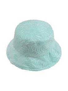 1pc Sun Wave Casual Street Style Polyester Shell Jacquard Decor Bucket Hat, Geometric 3D Pattern, Spring Summer Autumn Winter - Vintage Sunflower - View 6