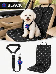 1pc Adjustable Pet Car Safety Tether, Vehicle Restraint Strap With Headrest Fixing Belt And Metal Clip, Suitable For Dogs, Cats And Small Pets, Ideal For Daily Commute, Walking, Training And Outdoor Use, Multi-Color Pet Car Accessories, Suitable For Rear Seat Travel And Camping - Multicolor - View 12