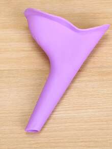 Portable Women's Urination Device - Soft Flexible Silicone Leak-Proof Travel Urinal Funnel, Compact Foldable & Reusable, Essential For Outdoor Camping, Hiking, Music Festivals, Discreet Design - A - View 11