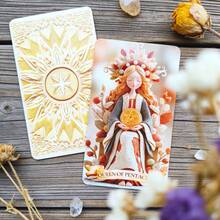 78 Cards Combination Set, Tarot Cards Oracle, Divination Props, With Instruction Manual, Hardened And Thickened Gift Box Packaging, Premium Tabletop Game Cards, Christmas Gift, Halloween Gift - Multicolor - View 9