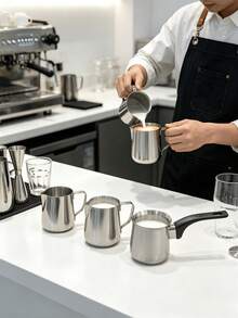 Stainless Steel Milk Pot Non-Slip Handle Small Saucepan, Multi Size Pour Spout Coffee Milk Warmer For Stovetop Induction Cooker, Portable Turkish Coffee Pot For Home Kitchen Heating Milk Chocolate - Multicolor - View 9