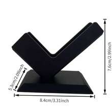 1pc Industrial Style Creative Business Card Holder, Desktop Business Card Display Stand, Minimalist Design, Office Storage & Organization, Suitable For Office/Desk Decoration, Business Use - Single Piece - View 5