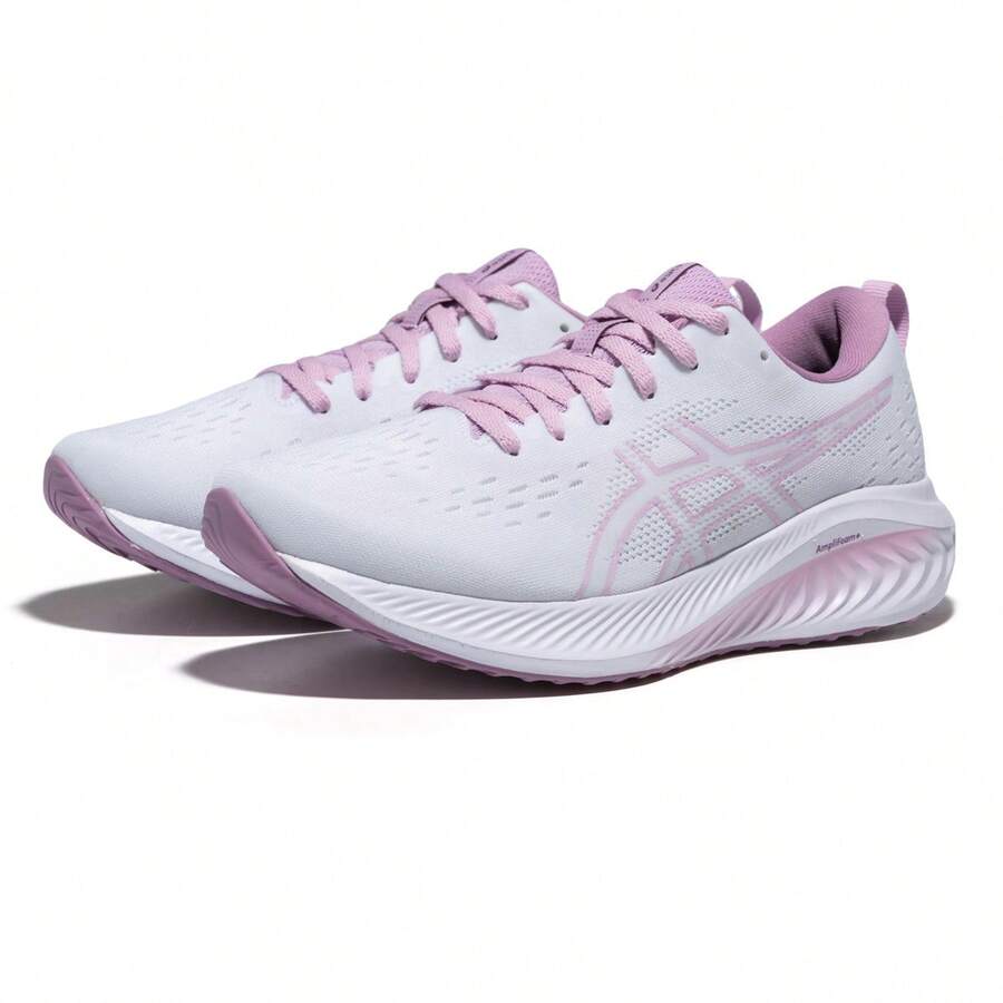 Asics Women Running Shoes - 白色/紫色 - 查看 1