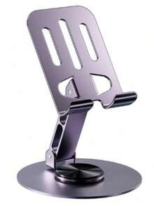 1 Piece Aluminum Alloy Phone Holder, Waterproof Function, 360° Rotating Design, Two-Section Adjustable Structure, Two-Section Foldable Design, Suitable For Desks And Bedside Tables, - Multicolor - View 12