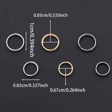 100/240pcs 3-Color Open Jump Rings Key Rings Box Decor Kit Flat Rings Jump Rings Jewelry Accessories DIY Phone Chain Keychain Making Handmade Jewelry Accessories Optional - Double Hoop Earrings - View 6