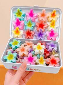 10/5pcs Colorful Flower High Grip Hair Clips, Durable & Non-Damaging - Suitable For Girls And Women, Sweet & Cute Hair Accessories, Essential For Daily Wear And Vacation - Multicolor - View 10
