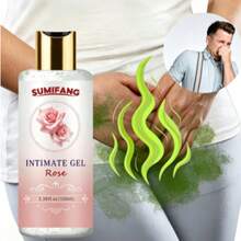 SUMIFANG 100ML Soin quotidien à la rose, doux et respectueux de la peau, soulage l'humidité et la sensation collante causées par une assise prolongée, conserve le parfum délicat de la rose, garde la peau fraîche et confortable pendant une longue période - 100 ml - Voir 10